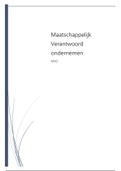 Samenvatting Maatschappelijk Verantwoord Ondernemen (MVO)