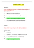 NSG 5002 Week 5 quiz / NSG5002 Week 5 quiz: GRADED A | 100% CORRECT |SOUTH UNIVERSITY