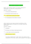 NSG 5002 Week 5 quiz / NSG5002 Week 5 quiz: GRADED A | 100% CORRECT |SOUTH UNIVERSITY