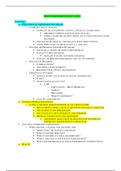 NUR 2092 Health Assessment Exam 1 Test Preparation Study Guide