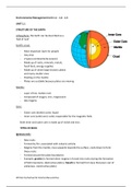 Summary IGCSE ENVIRONMENTAL MANAGEMENT : A CORE TEXT FOR O LEVEL Section 1