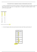 MATH 225N Week 2 Assignment: Frequency Tables Questions and Answers