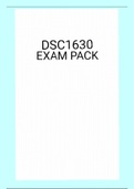 DSC1630 EXAM PACK 2021 