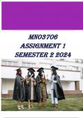  MNO3706 Assignment 1 (QUALITY ANSWERS) Semester 2 2024