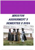 MNO3706 Assignment 3 Semester 2 2024 QUESTIONS WITH COMPLETE ANSWERS 