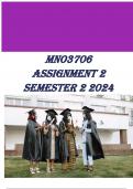 MNO3706 Assignment 2 Semester 2 2024 QUESTIONS WITH DETAILED ANSWERS