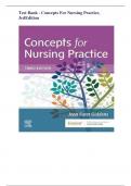 Test Bank - Concepts For Nursing Practice, (3rd Edition 2024) by Jean Foret /QUESTIONS and ELABORATED ANSWERS