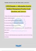 CISM Domain 4 - Information Security Incident Management Practice Exam Questions and Answers