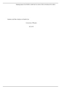 Statistics and Data Analytics in Health Care.docx    Statistics and Data Analytics in Health Care  University of Phoenix  HCS/493    Data in the health care facility in the scenario is important because it promotes efficient communication between healthca