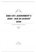 EMA1501 Assignment 4 2024 - DUE 20 August 2024