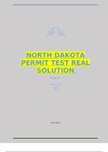 North Dakota Permit Test real solution 