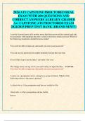 2024 ATI CAPSTONE PROCTORED REAL  EXAM WITH 200 QUESTIONS AND  CORRECT ANSWERS ALREADY GRADED  A+/ CAPSTONE ATI PROCTORED EXAM  2024/2025 PREP TEST BANK (BRAND NEW!!)
