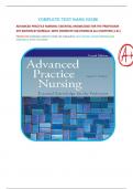 Complete test bank guide ADVANCED PRACTICE NURSING: ESSENTIAL KNOWLEDGE FOR THE PROFESSION 4TH EDITION BY DeNisco: WITH COMPLETE SOLUTIONS IN ALL CHAPTERS [1-31]PRINTED PDF| ORIGINAL DIRECTLY FROM THE PUBLISHER| 100% VERIFIED ANSWERS|DOWNLOAD IMMEDIETLY A