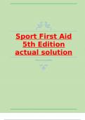 Sport First Aid 5th Edition actual solution