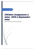 CIC2601 Assignment 4 2024 - DUE 2 September 2024