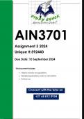 AIN3701 Assignment 3 (QUALITY ANSWERS) 2024