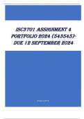 ISC3701 Assignment 4 PORTFOLIO 2024 (543545)- DUE 12 September 2024