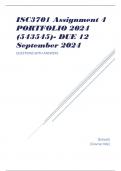 ISC3701 Assignment 4 PORTFOLIO 2024 (543545)- DUE 12 September 2024