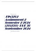 FIN3702 Assignment 2 Semester 2 2024 (215721)- DUE 30 September 2024