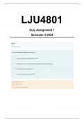 LJU4801 Assignment 1 Solutions Semester 2 2024