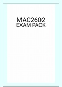 MAC2602  EXAM PACK