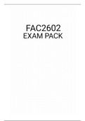 FAC2602 EXAM PACK