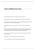 ANCC PMHNP Exam Prep Questions and Answers