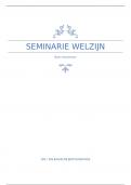 Samenvatting Welzijn in Vlaanderen -  Seminarie beleidsdomein welzijn (F710356)