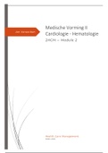 Samenvatting: Medische Vorming 2 - Cardiologie & Hematologie 2e jaar