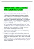  RHIA Domain 1 Test Questions with Complete Solutions