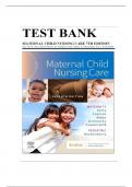 Test Bank For Maternal Child Nursing Care, 7th Edition by Shannon E. Perry, Marilyn J. Hockenberry, Mary Catherine Cashion, 9780323776714, All Chapters (1-50) UPDATED