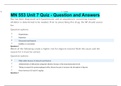 MN 553 Unit 7 Quiz - Question and Answers