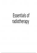 Revision essentials of radiotherapy 