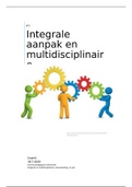 Paper Integrale aanpak en multidisciplinaire samenwerking, incl. beoordeling van docent. Cijfer: 7.8