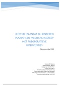 Scriptie: Angst bij kinderen en jongeren die een medische ingreep moeten ondergaan