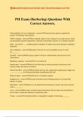 PSI Exam (Barbering) Questions With Correct Answers