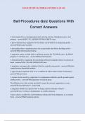 Bail Procedures Quiz Questions With Correct Answers