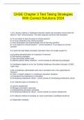  CHSE Chapter 3 Test Taking Strategies With Correct Solutions 2024