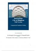 Instructions Smithville & Smithville Journal and Ledgers & Smithville Solution for Accounting for Governmental and Nonprofit Entities 19th Jacqueline L Reck, Daniel