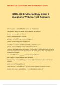 BMS 430 Endocrinology Exam 2 Questions With Correct Answers