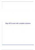 Wgu d076 exam with complete solutions