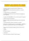 ORNAMENTAL AND TURFGRASS PEST CONTROL CATEGORY 3 EXAM QUESTIONS AND ANSWERS