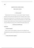 C489  Organizational and Leadership 1.4.21  2 .docx  C489  Organizational System and Quality Leadership  Western Governors University  A.Root Cause Analysis  The general purpose of root cause analysis is a tool and technique or strategy in the healthcare 