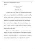 203 Learning Plan Development.docx  NLM 203  Learning Plan Development   Seneca College  NLM 203 KFF 2204  Learning Plan Development   According to College of Nurses of Ontario (2020), the Quality Assurance (QA) Program ensures the public of nurses commit