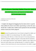 ATI Pediatric Nursing Online Practice 2023 B with NGN Questions and Answers & Rationales  (60 Verified Ques & Ans)