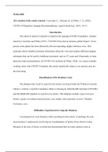 NURS 6003 Module4Discussion.docx  NURS-6003  APA citation of the article selected: Czawlytko, C., Hossain, R., & White, C. S. (2020). COVID-19 Diagnostic Imaging Recommendations. Applied Radiology, 49(3), 10“15.  Introduction  The article of interest I se