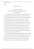 Health Policy and Ethics .docx  NR503  Health Policy and Ethics  Chamberlain College of Nursing  NR503:  Population Health Epidemiology and Statistical Principles  Health Policy and Ethics  The misuse of opioids has created an epidemic and is a current he