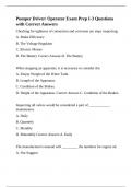 Pumper Driver/ Operator Exam Prep I-3 Questions with Correct Answers