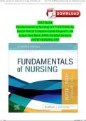 TEST BANK Fundamentals of Nursing (11TH) by Potter Perry| Complete Guide Chapter 1-50 Latest Test Bank 100% Veriﬁed Answers ISBN: 9780323810340 NEWEST EDITION 2024 PDF