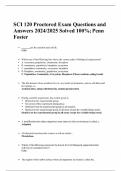 SCI 120 Proctored Exam Questions and Answers 2024/2025 Solved 100%; Penn Foster